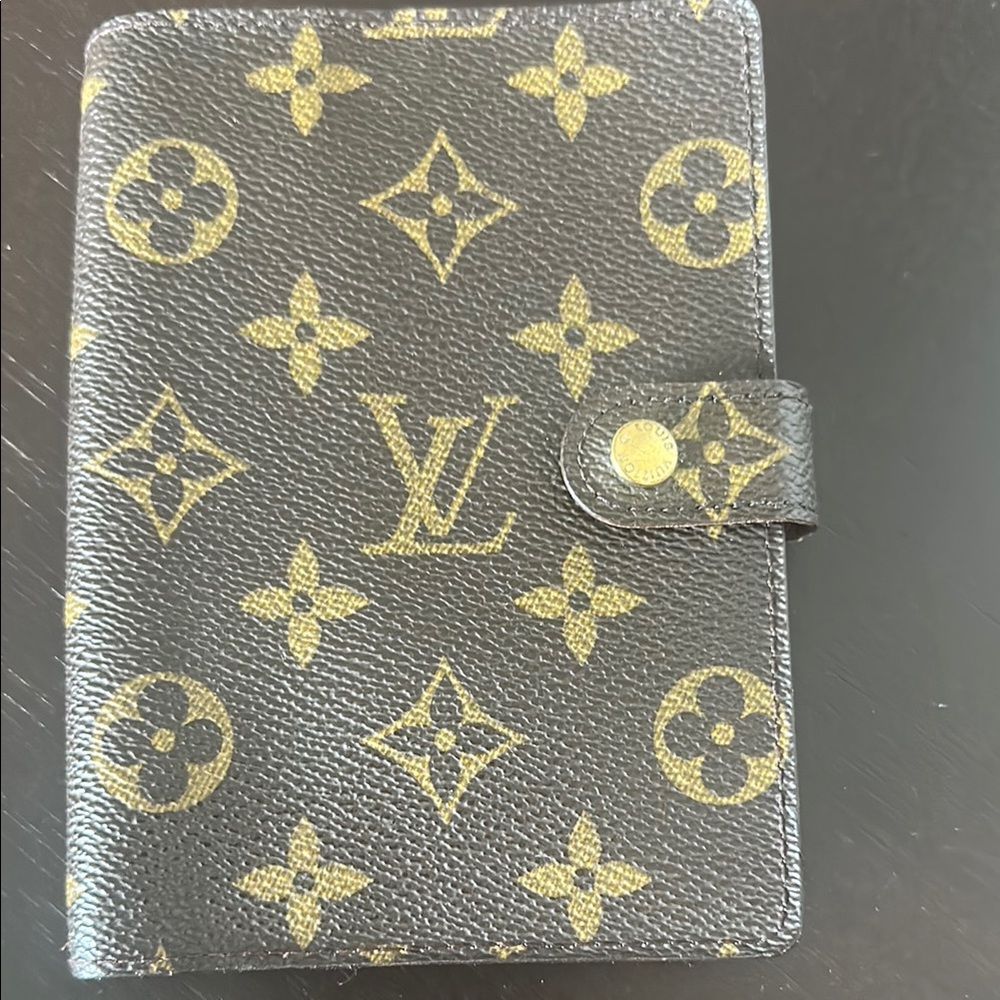 Louis Vuitton Black and Gold Monogram Card Holder